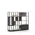 Combus Office Freestanding Shelving Unit 4x4 with Shelves Boxes, Planter Box & Cabinet