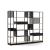 Combus Office Freestanding Shelving Unit 4x5 with Shelves Boxes, Planter Boxes, Screen Holder & Metal Back Panels