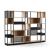 Combus Office Freestanding Shelving Unit 5x5 with Shelves Boxes, Planter Boxes & Metal Back Panels
