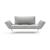 Zeal Deluxe Fabric Daybed w/Aluminum Straw Legs