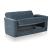 Zebra Microfiber Convertible Storage Loveseat