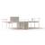 Zedo 4-Desk Bench w/ Acoustic Screens
