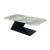 Zest Rectangular Porcelain Top Coffee Table with Z-Shaped Structural Legs
