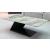 Zest Rectangular Porcelain Top Coffee Table with Z-Shaped Structural Legs
