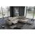 Zeus Leather Reclining Modular L-Shape Sectional Sofa