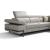 Zeus Leather Reclining Modular L-Shape Sectional Sofa