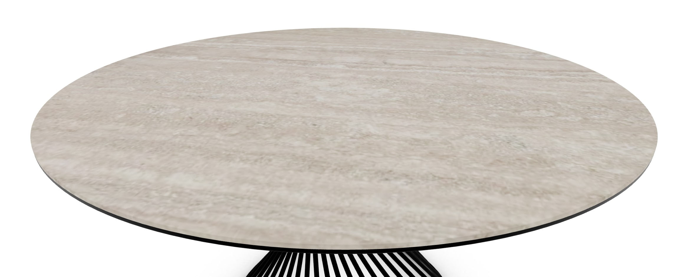 Vortex Metal/Ceramic Round Dining Table