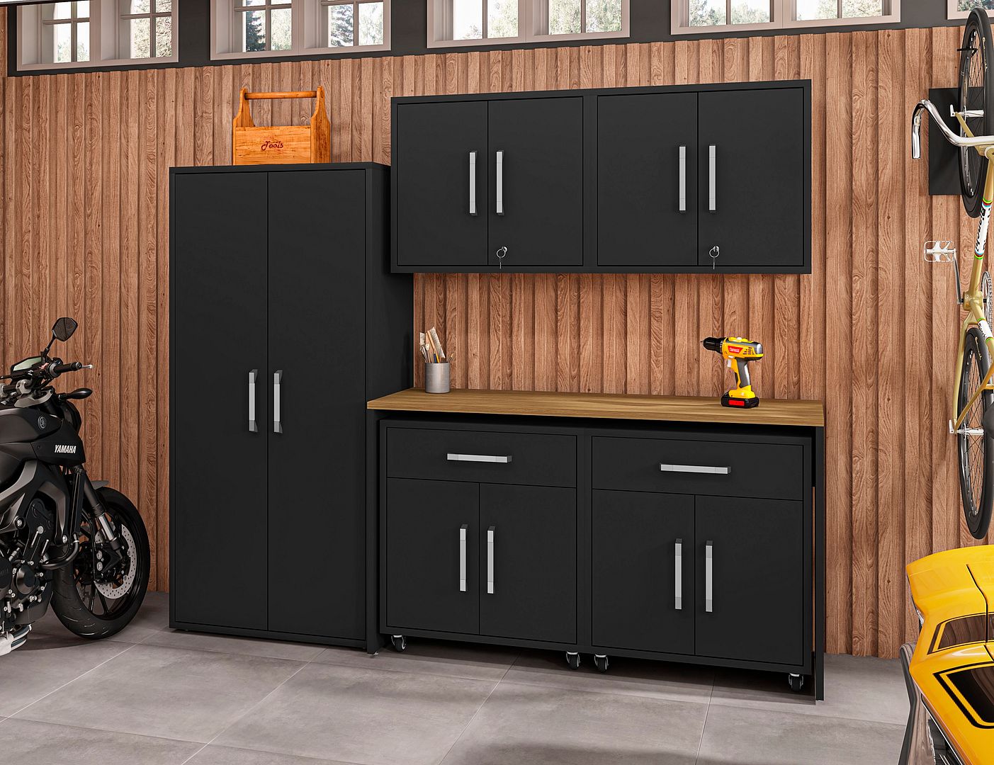 Eiffel Customizable Garage Storage Set
