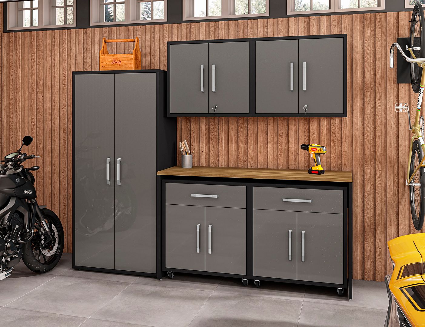 Eiffel Customizable Garage Storage Set
