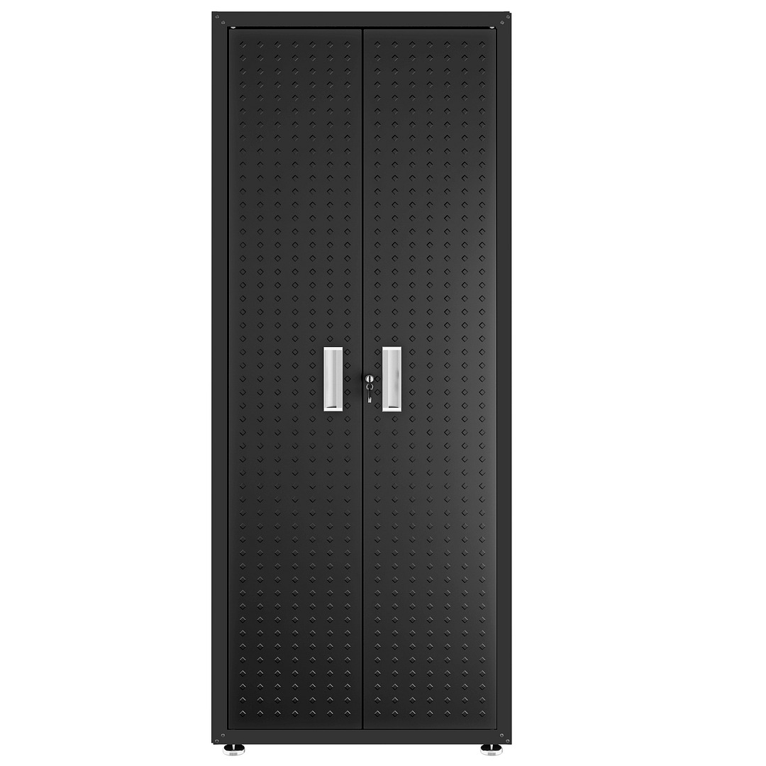 Fortress Customizable Textured Metal Garage Saving Space Metal Storage Set