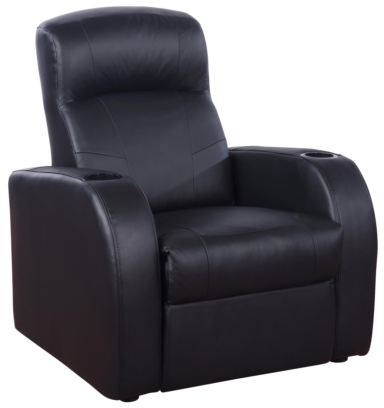 Cyrus 3-Piece Top Grain Leather/PVC Home Theater Seating