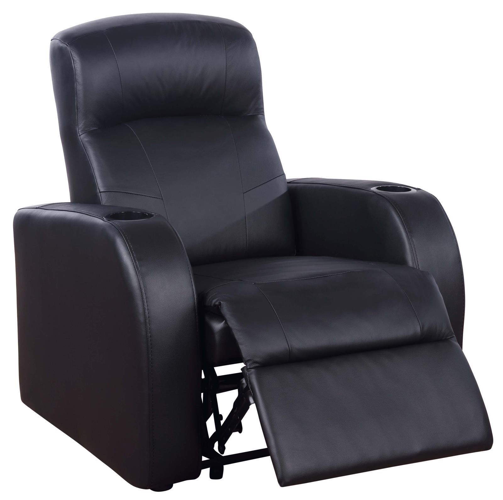 Cyrus 3-Piece Top Grain Leather/PVC Home Theater Seating