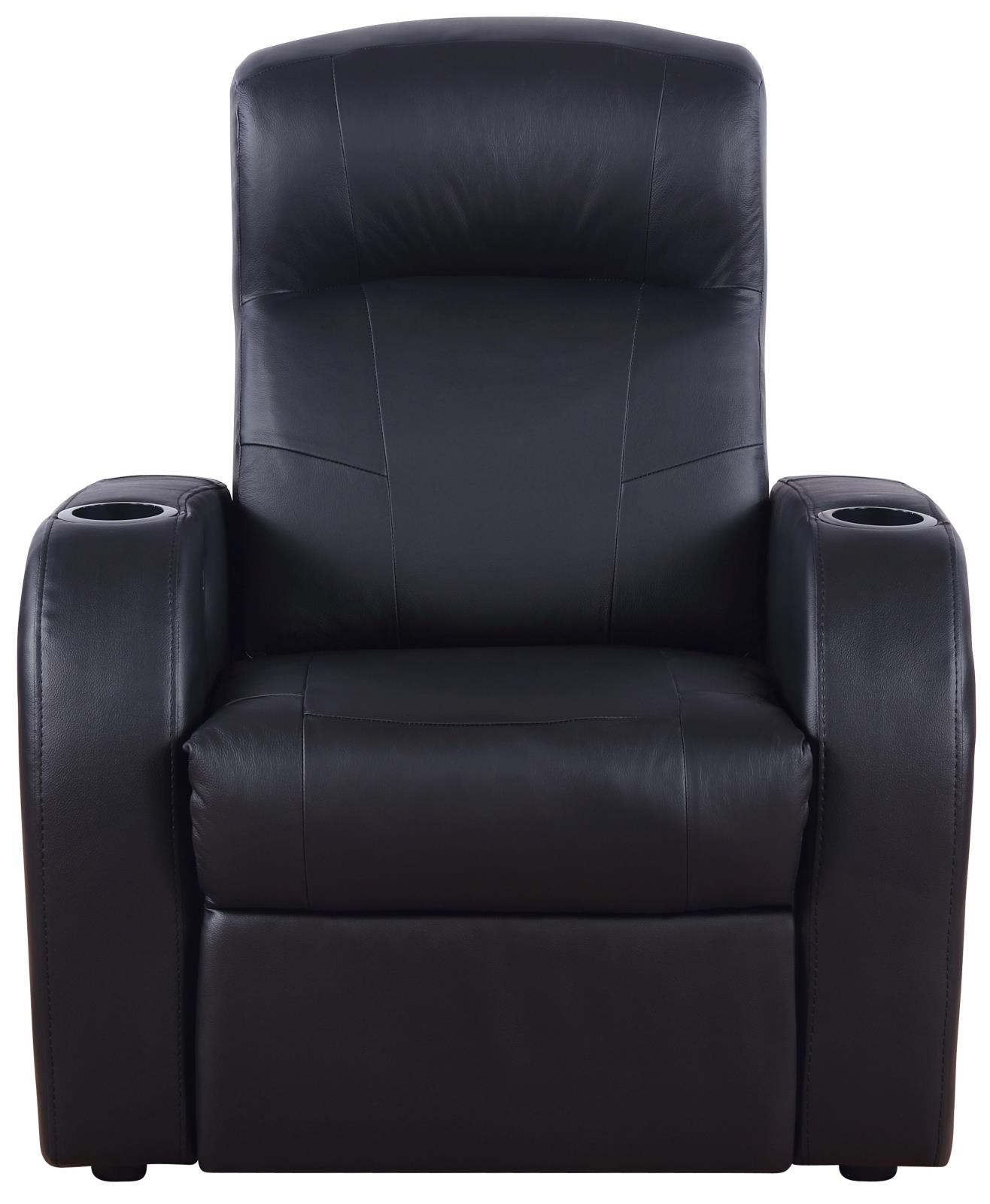 Cyrus 3-Piece Top Grain Leather/PVC Home Theater Seating