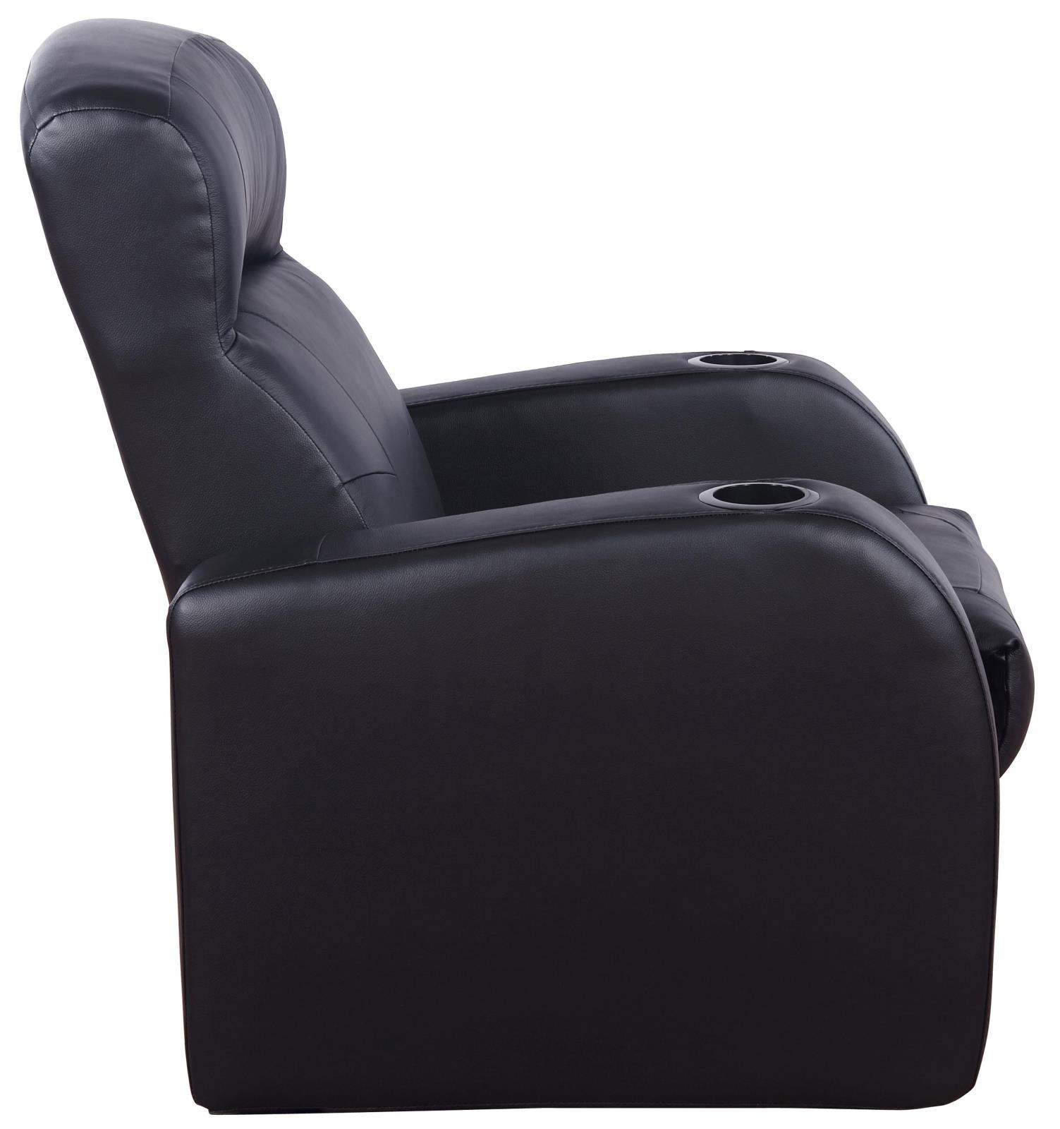 Cyrus 3-Piece Top Grain Leather/PVC Home Theater Seating