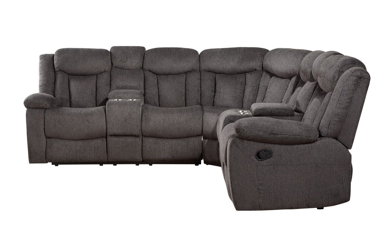 Rylan Fabric L-Shaped Reclining Sectional Sofa