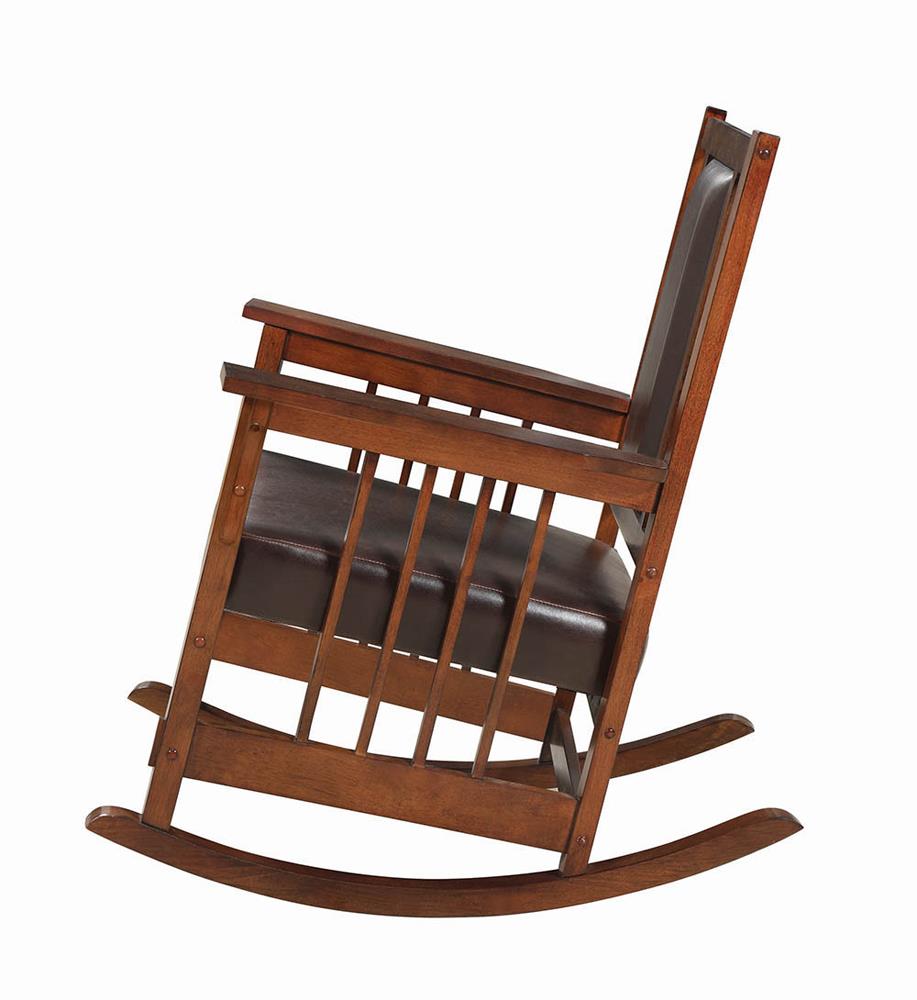 Ida Leatherette/Wood Rocking Chair
