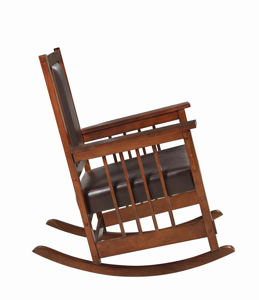 Ida Leatherette/Wood Rocking Chair
