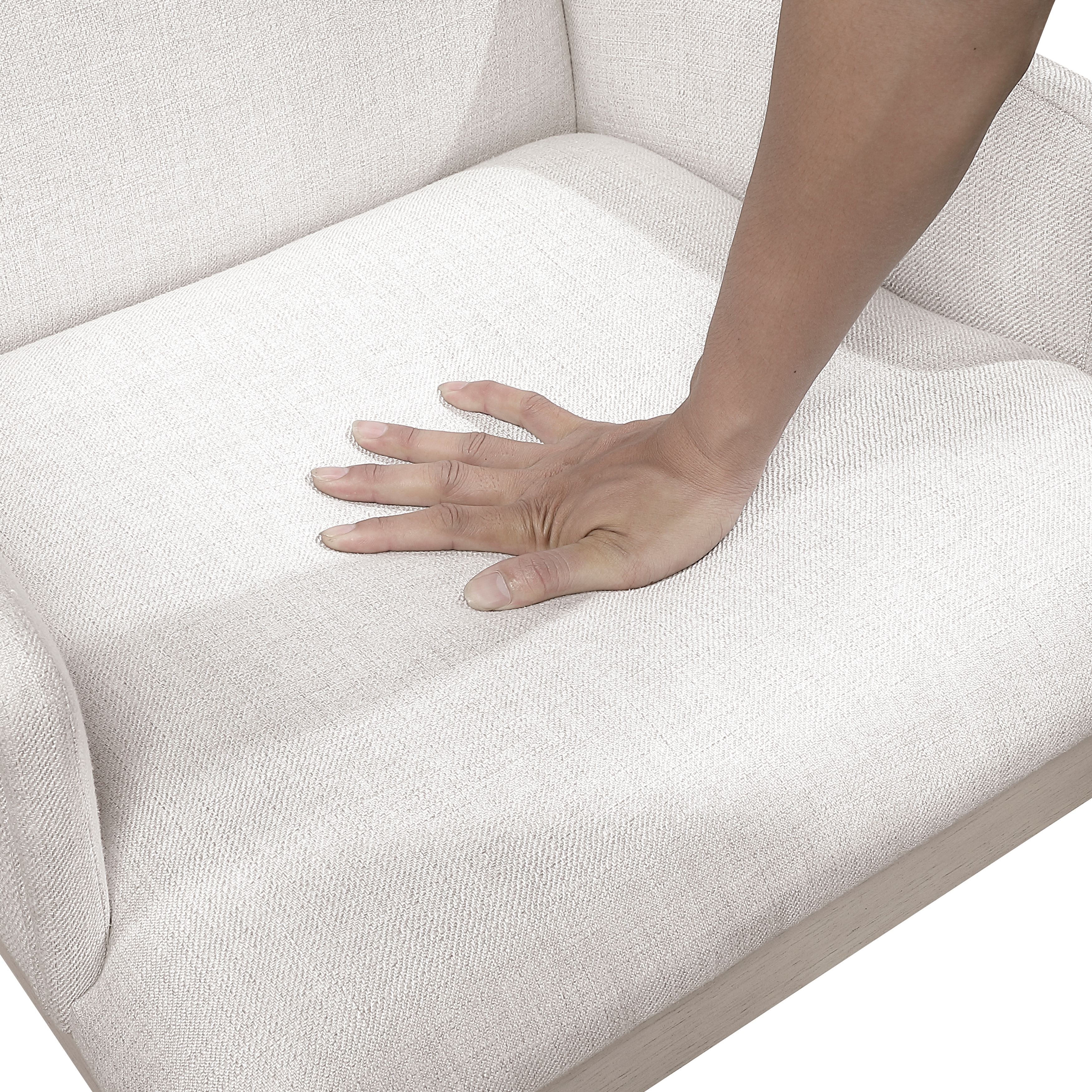 Tundra Fabric/Wood Arm Chair
