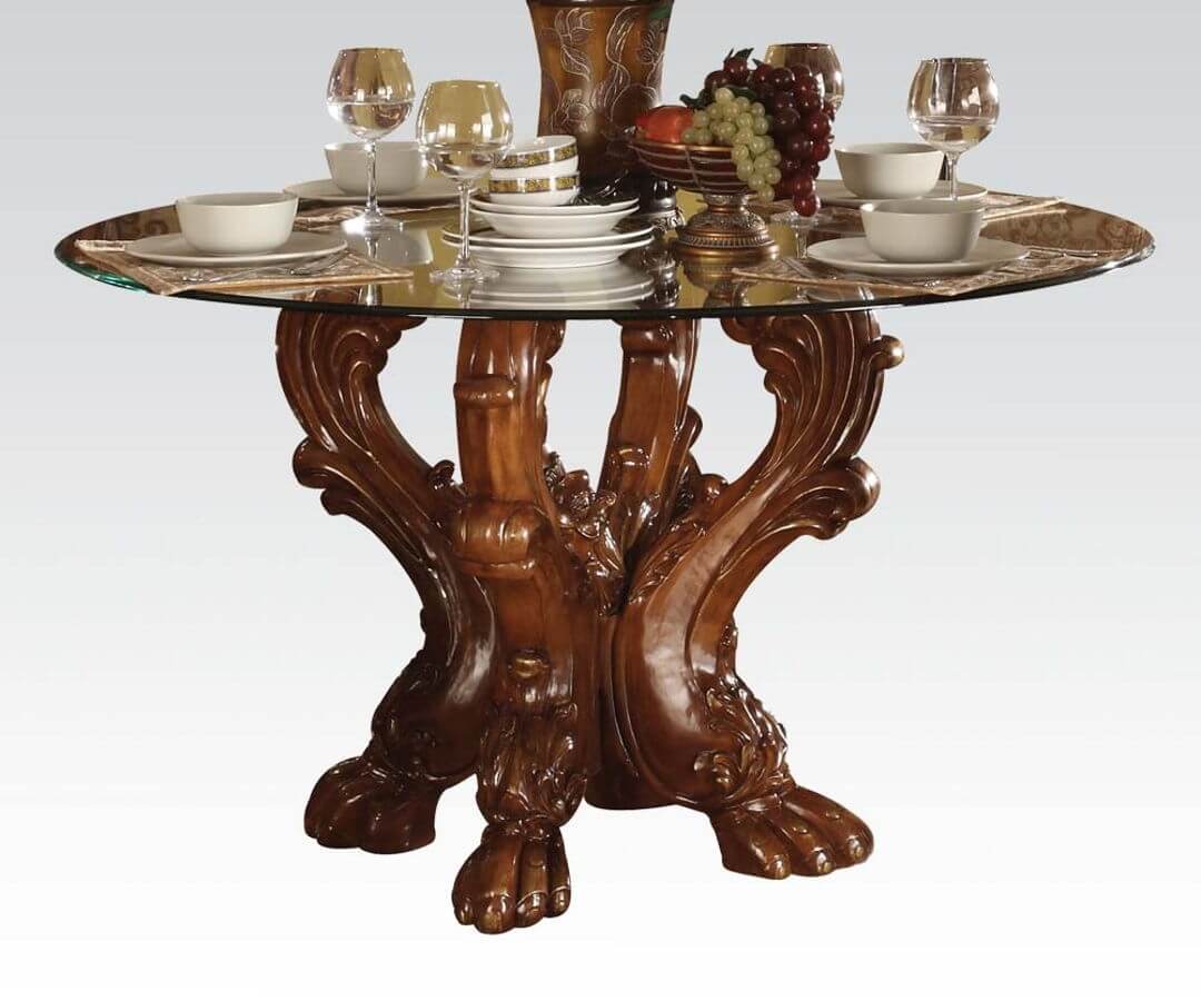 Dresden Glass/Wood Dining Set by ACME