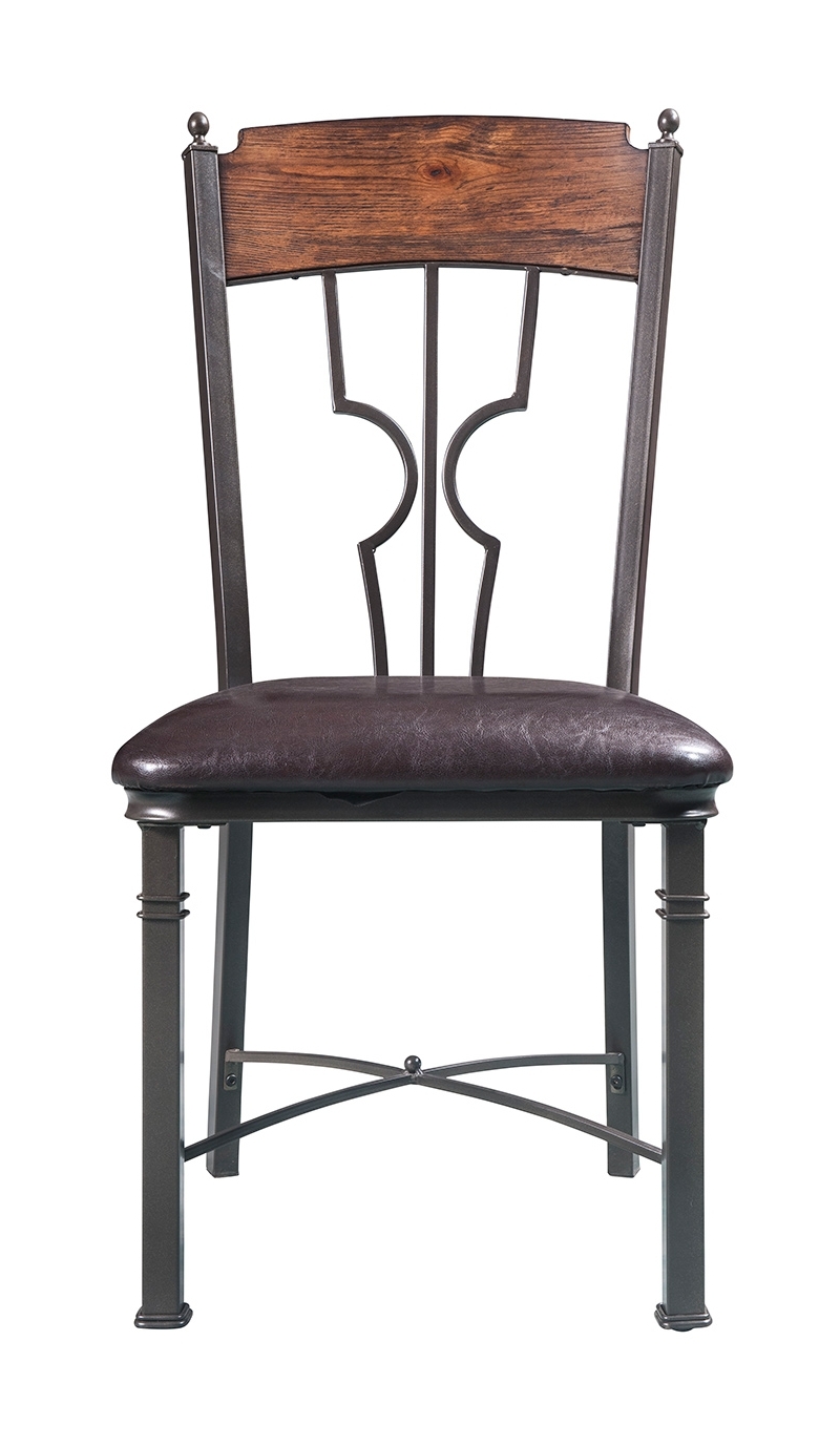 LynLee Leatherette/Metal Dining Chair