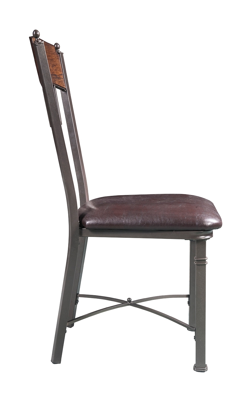 LynLee Leatherette/Metal Dining Chair