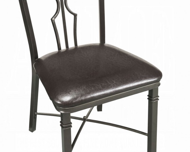 LynLee Leatherette/Metal Dining Chair