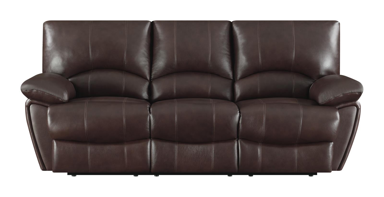 Clifford Leather/PVC Pillow Top Arm Motion Sofa