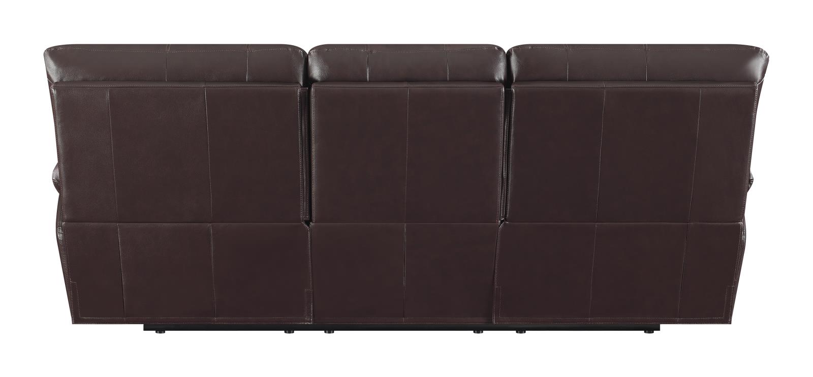Clifford Leather/PVC Pillow Top Arm Motion Sofa