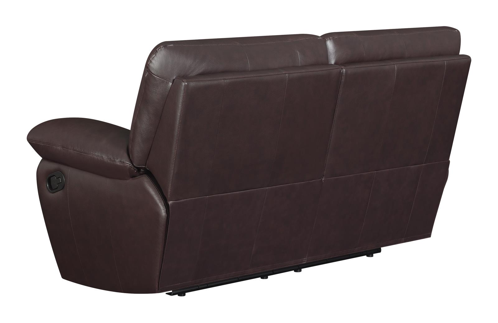 Clifford Leather/PVC Pillow Top Arm Motion Loveseat
