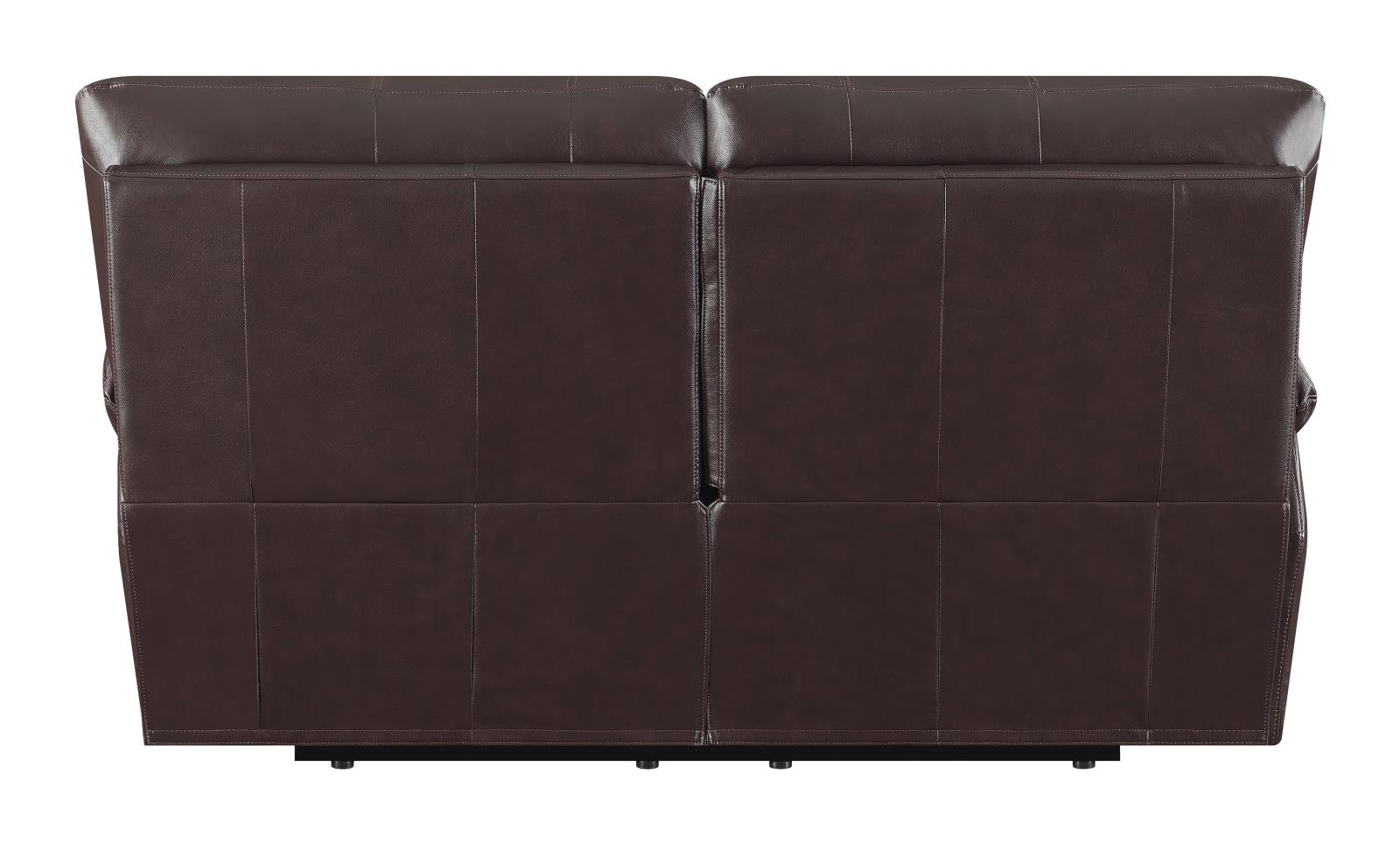Clifford Leather/PVC Pillow Top Arm Motion Loveseat