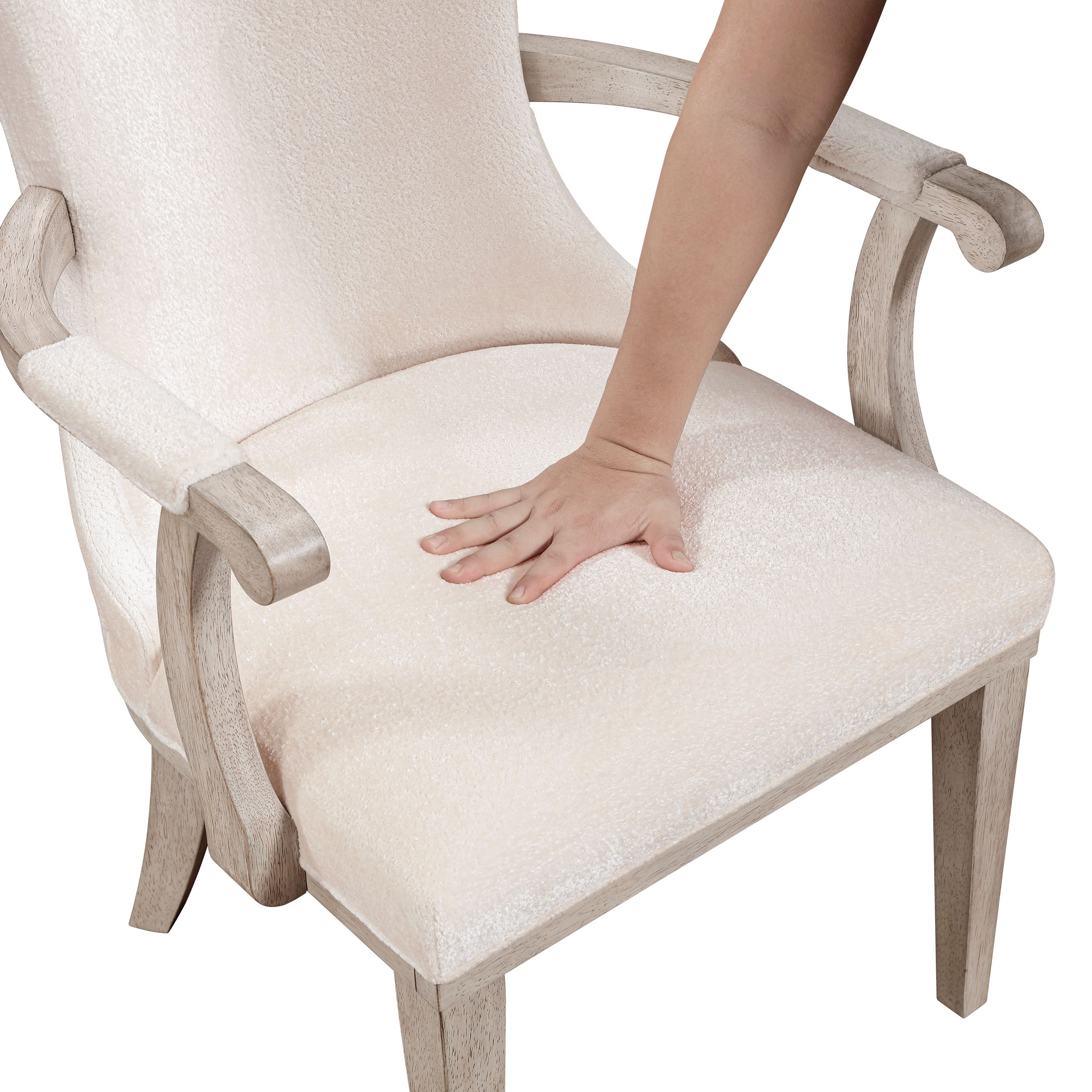 Lofton Wood/Fabric Arm Chair