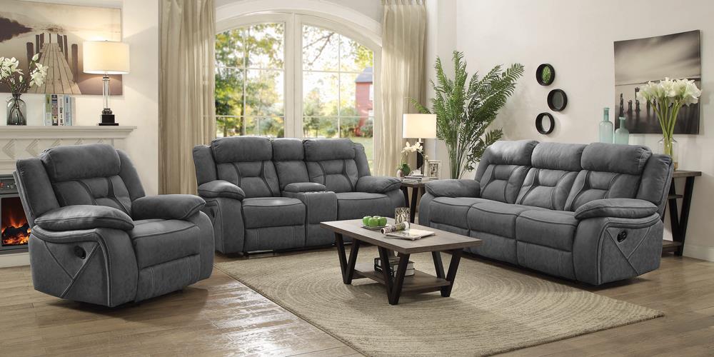 Higgins Pillow Top Arm Faux Suede Motion Sofa