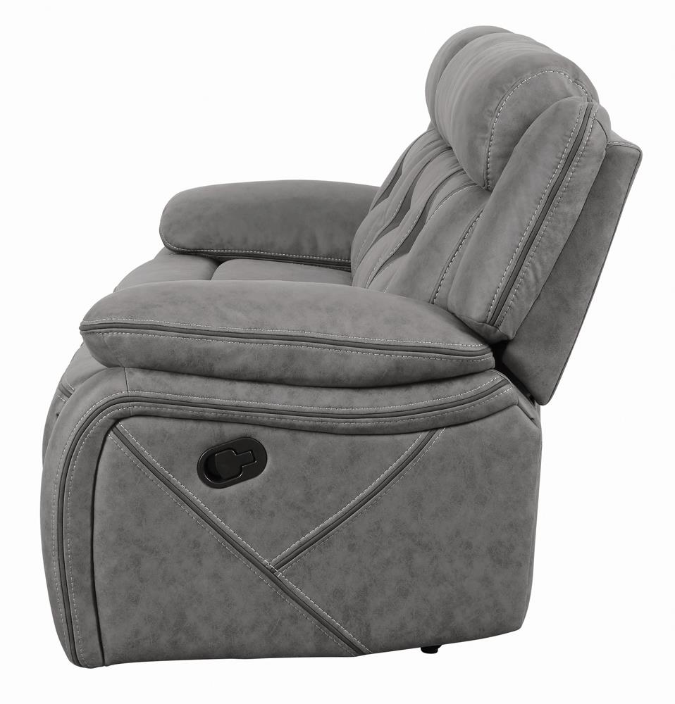 Higgins Pillow Top Arm Faux Suede Motion Sofa