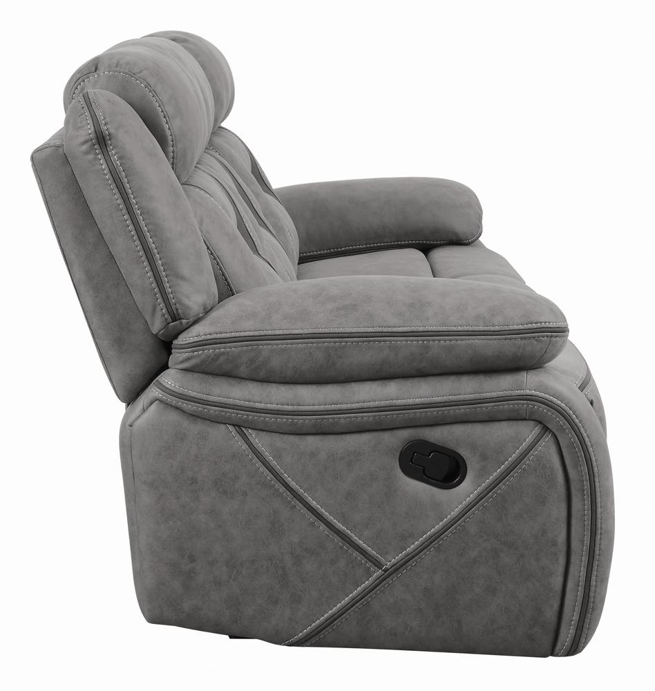 Higgins Pillow Top Arm Faux Suede Motion Sofa