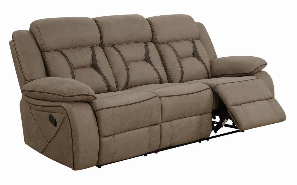Higgins Pillow Top Arm Faux Suede Motion Sofa
