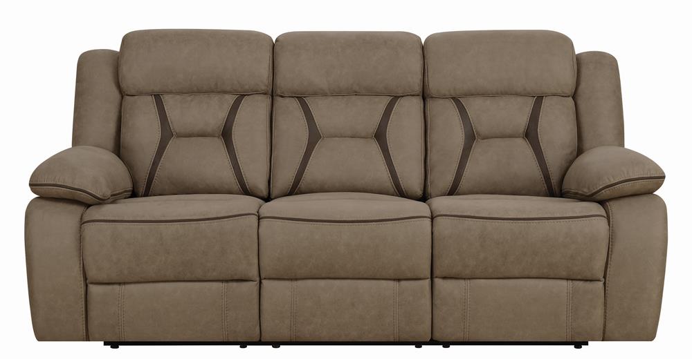 Higgins Pillow Top Arm Faux Suede Motion Sofa