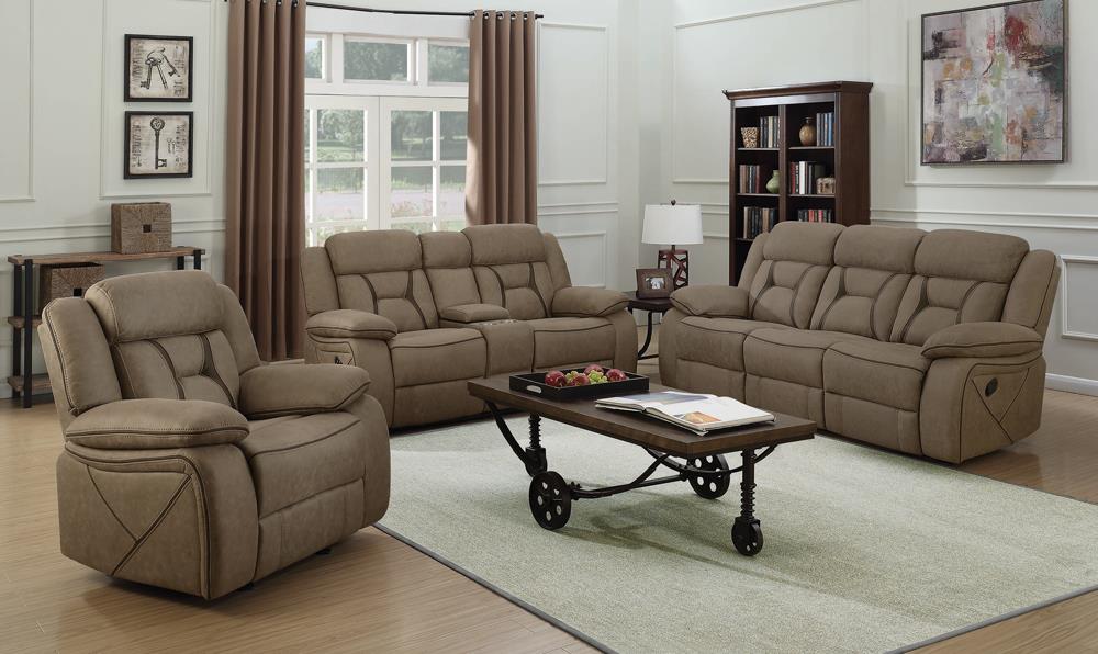 Higgins Pillow Top Arm Faux Suede Motion Sofa