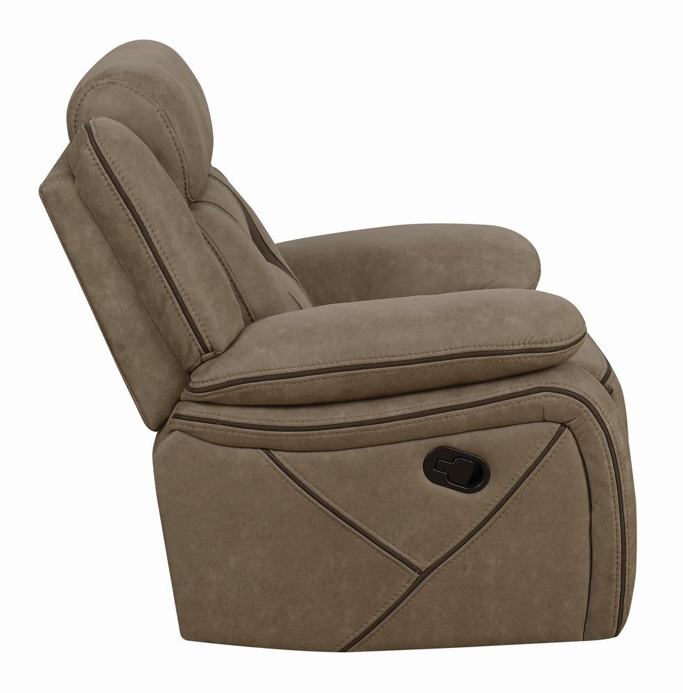 Higgins Pillow Top Arm Faux Suede Motion Sofa