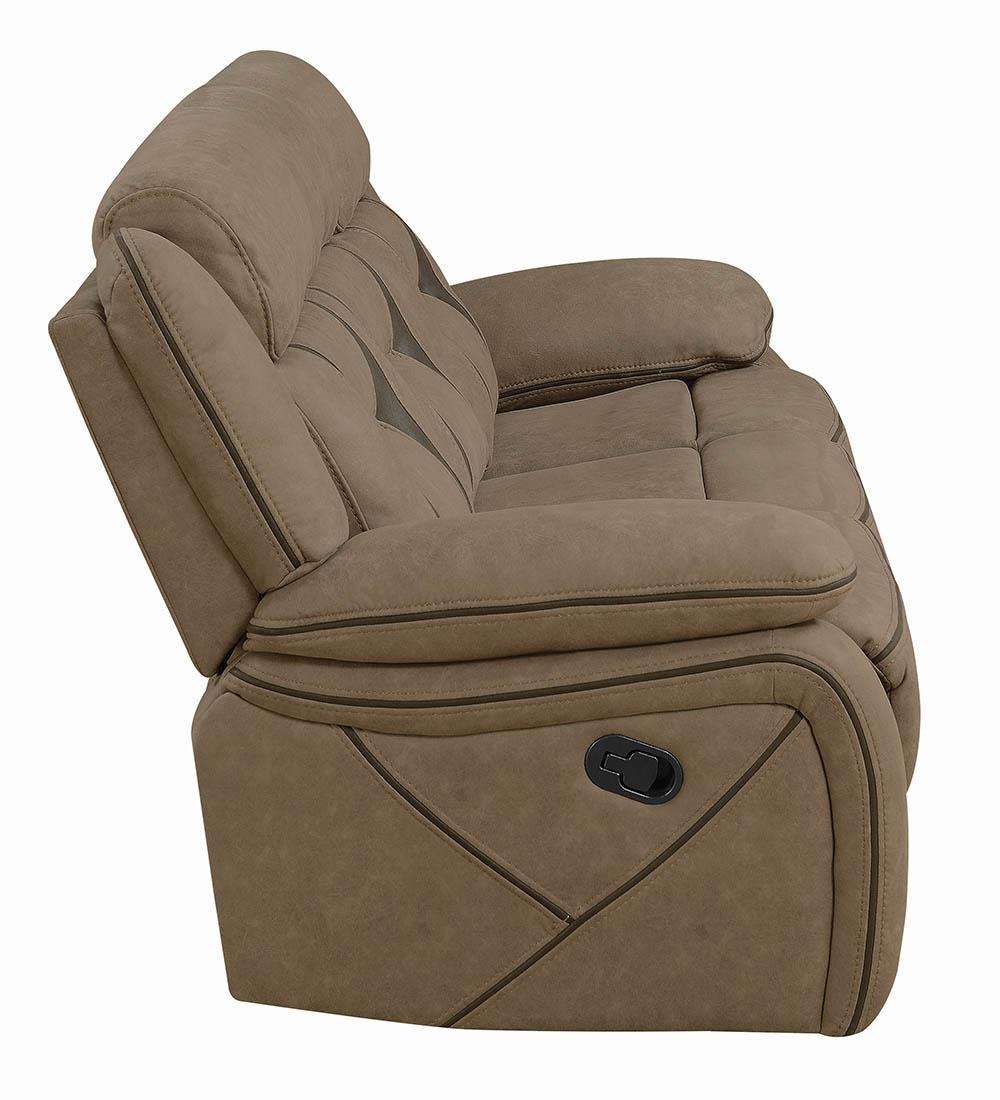 Higgins Overstuffed Faux Suede Glider Recliner