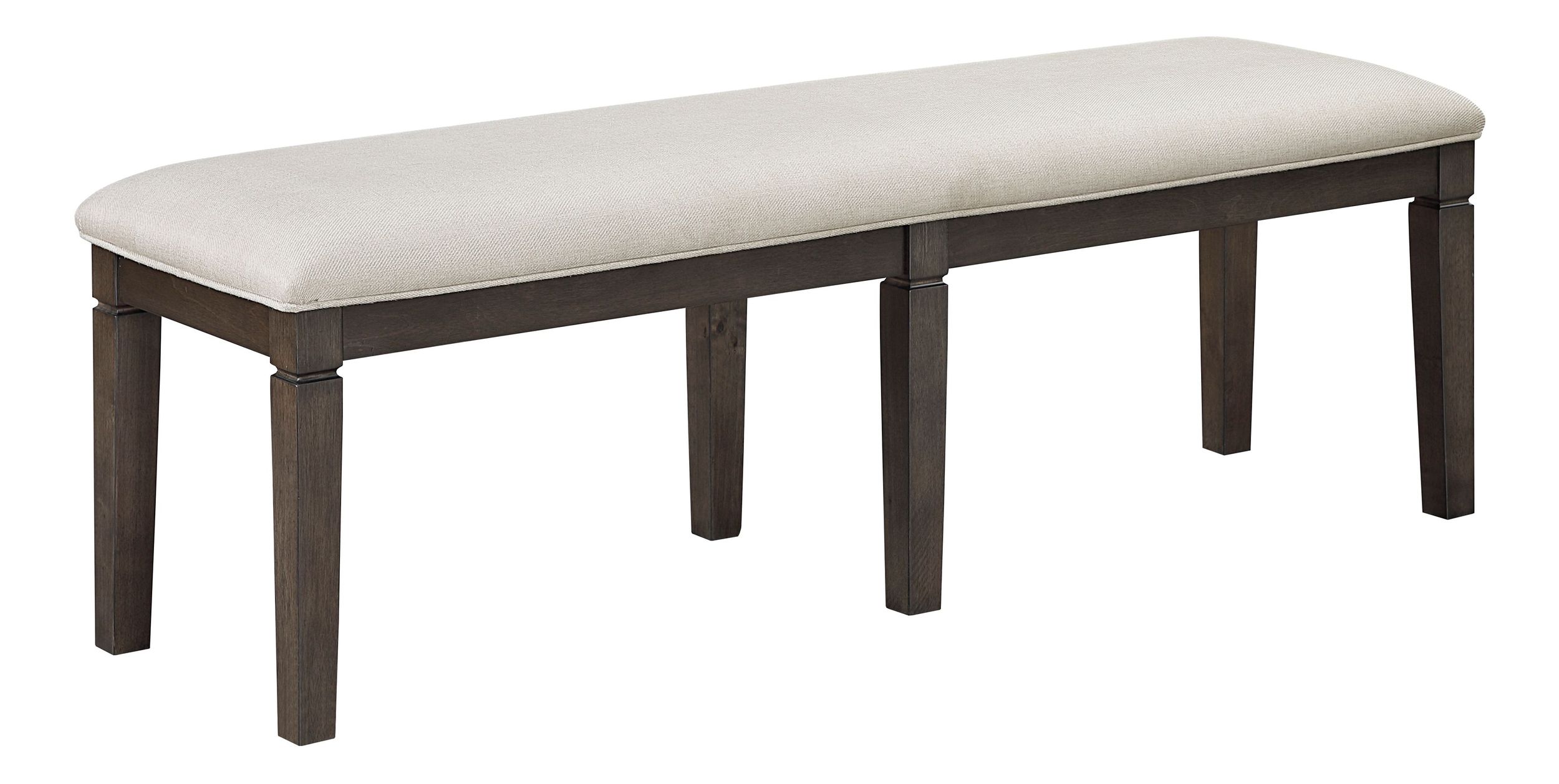 Victoria Wood/Fabric Dining Bench