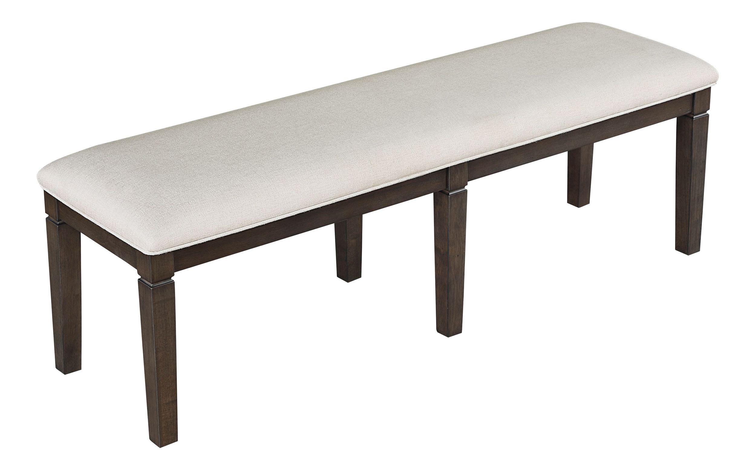 Victoria Wood/Fabric Dining Bench
