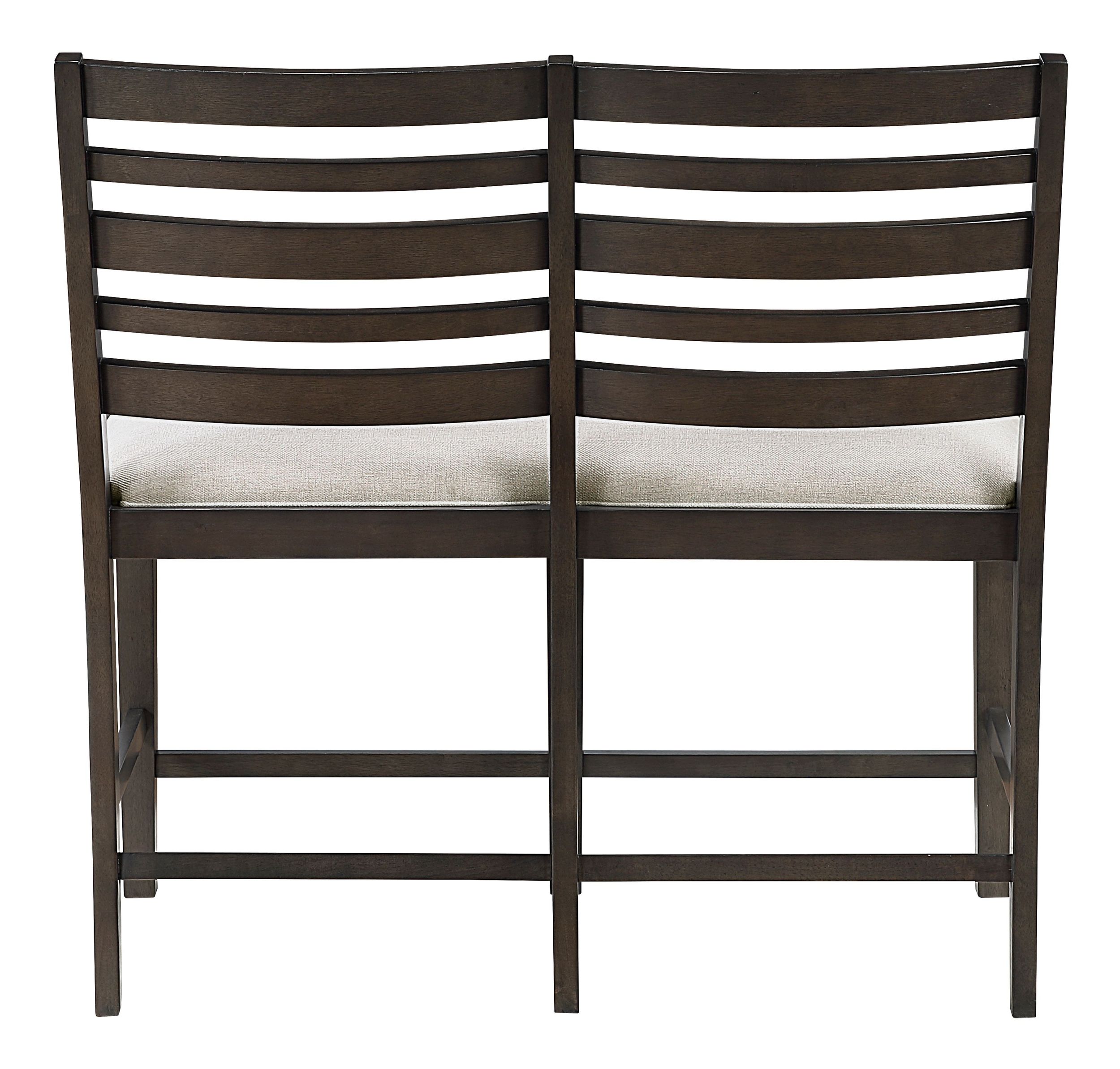 Victoria Wood/Fabric Dining Counter Height Bench