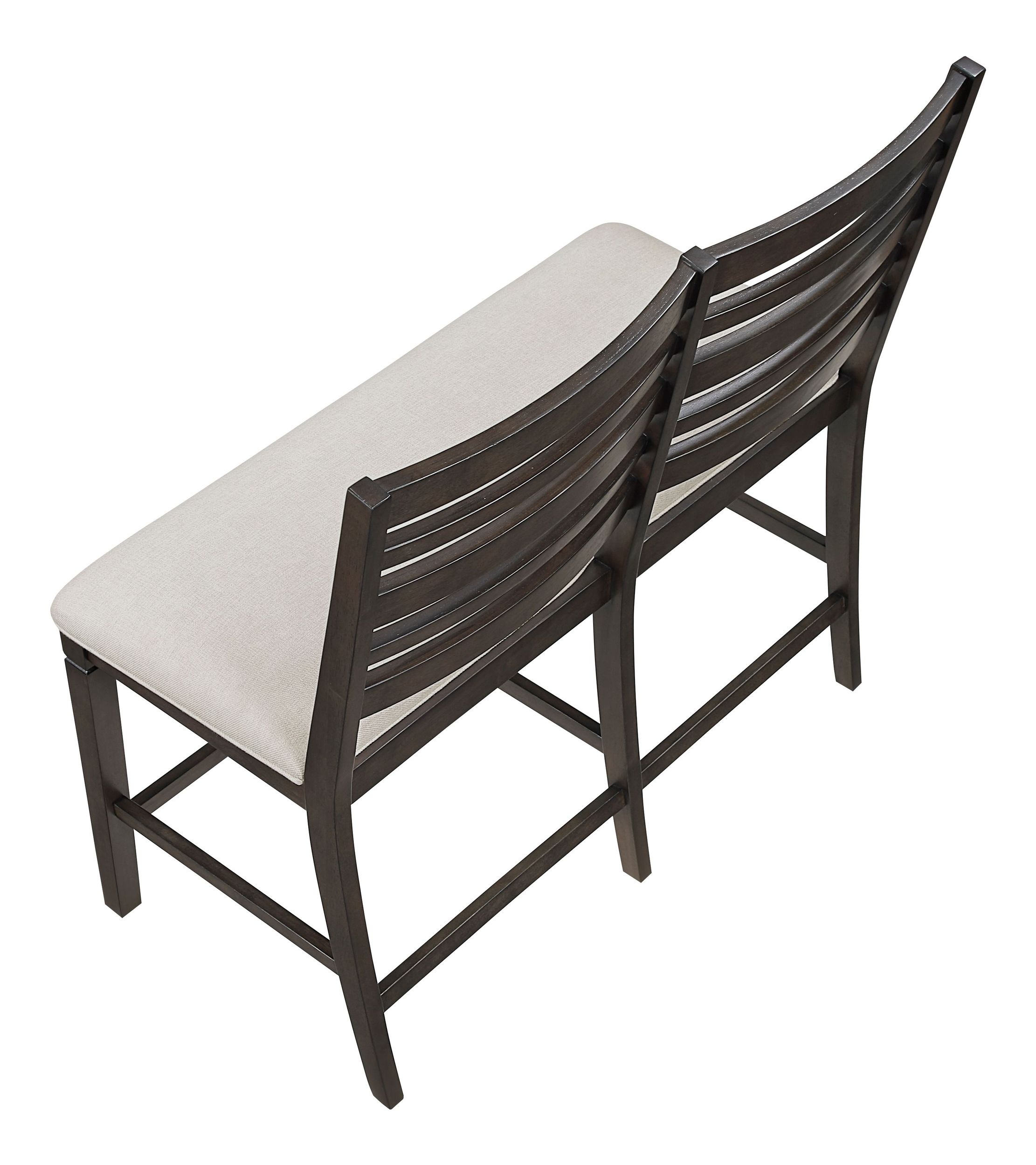 Victoria Wood/Fabric Dining Counter Height Bench
