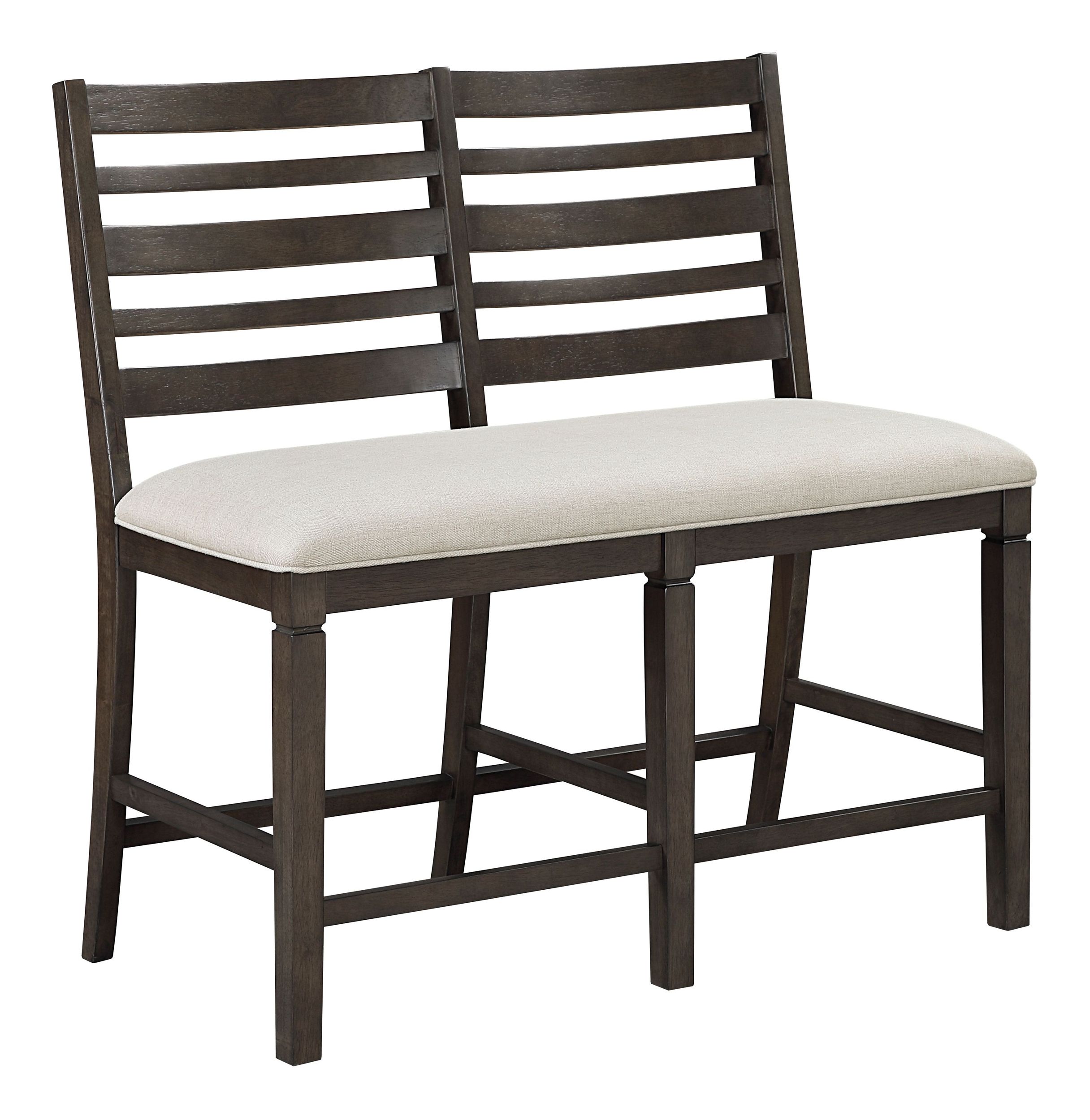 Victoria Wood/Fabric Dining Counter Height Bench