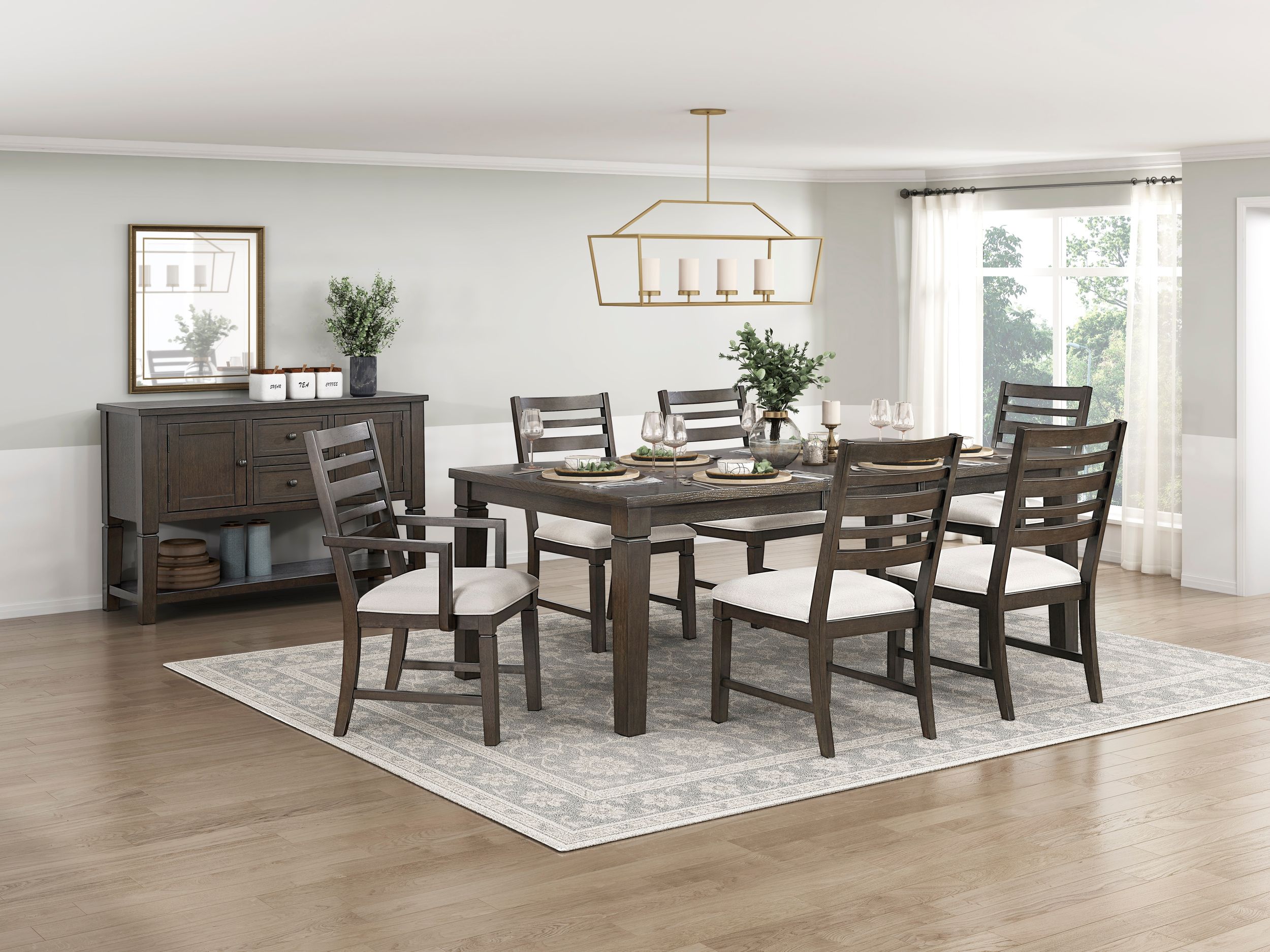 Victoria Square Drop Leaf Wood Counter Height Set