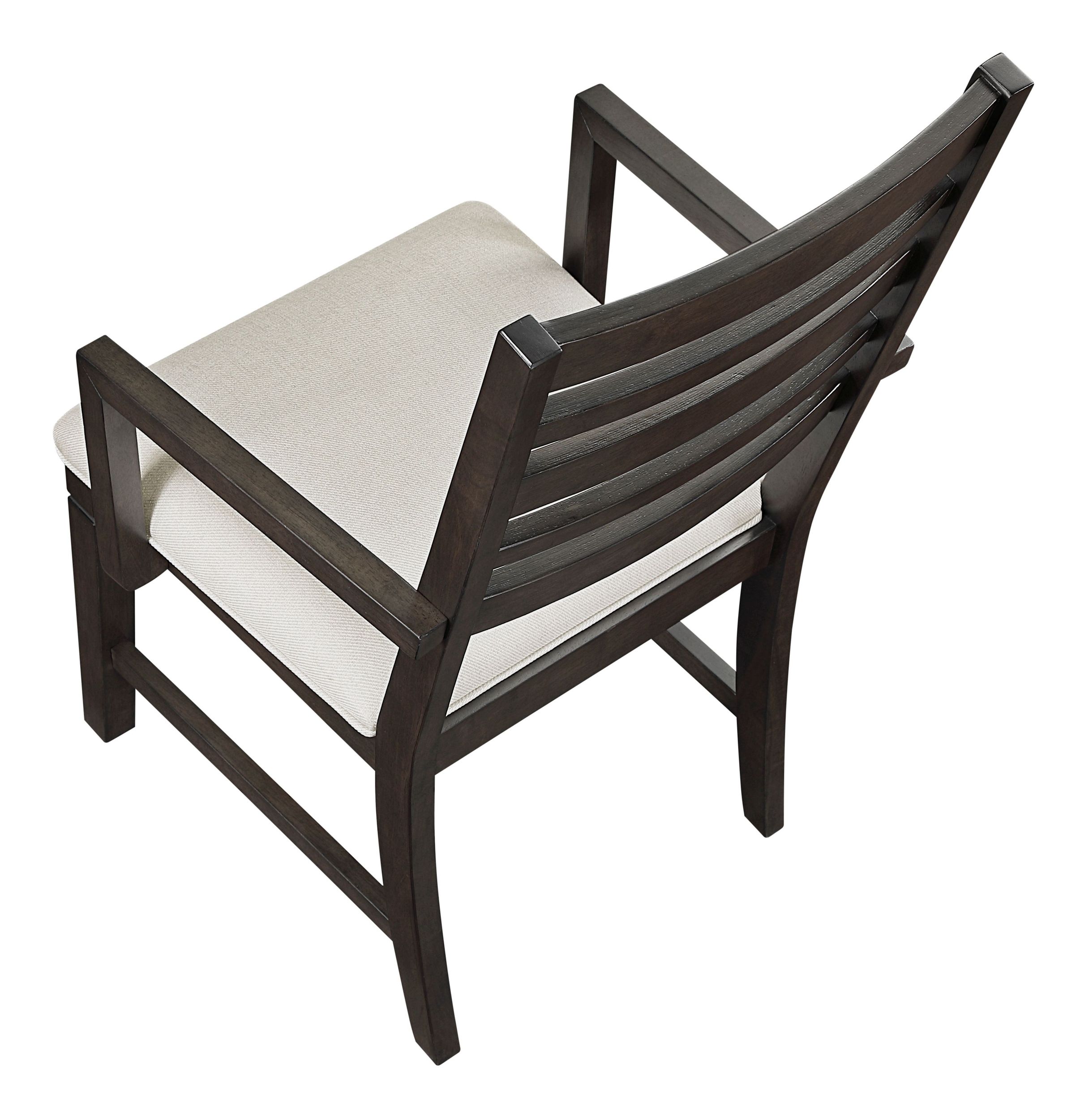 Victoria Wood/Fabric Arm Chair