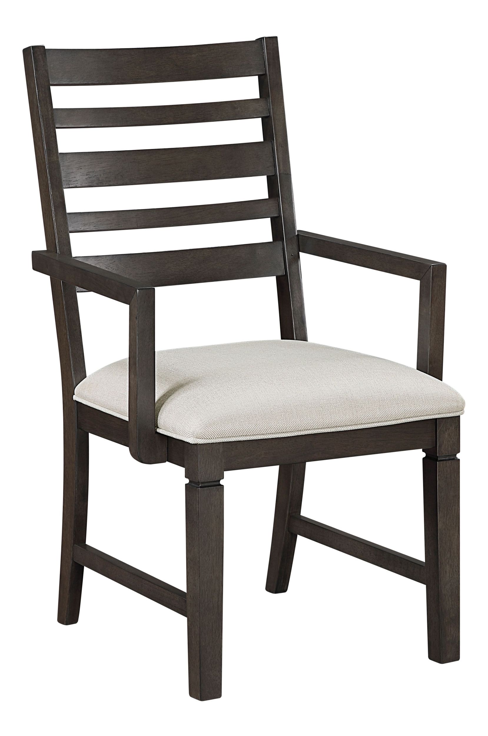 Victoria Wood/Fabric Arm Chair