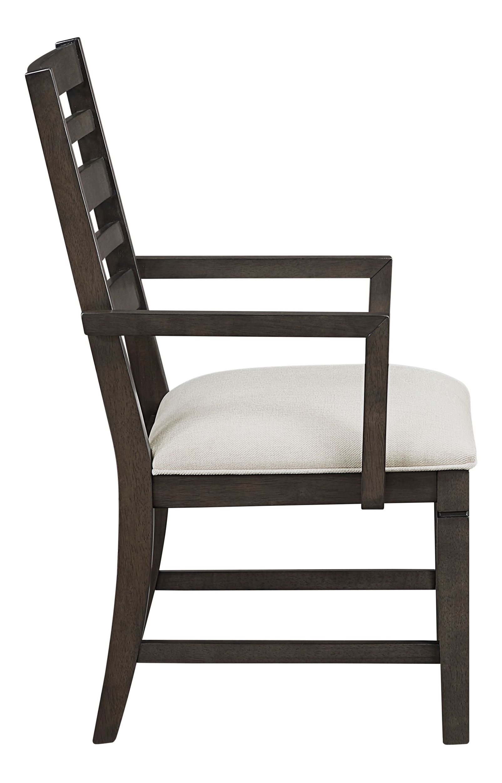 Victoria Wood/Fabric Arm Chair