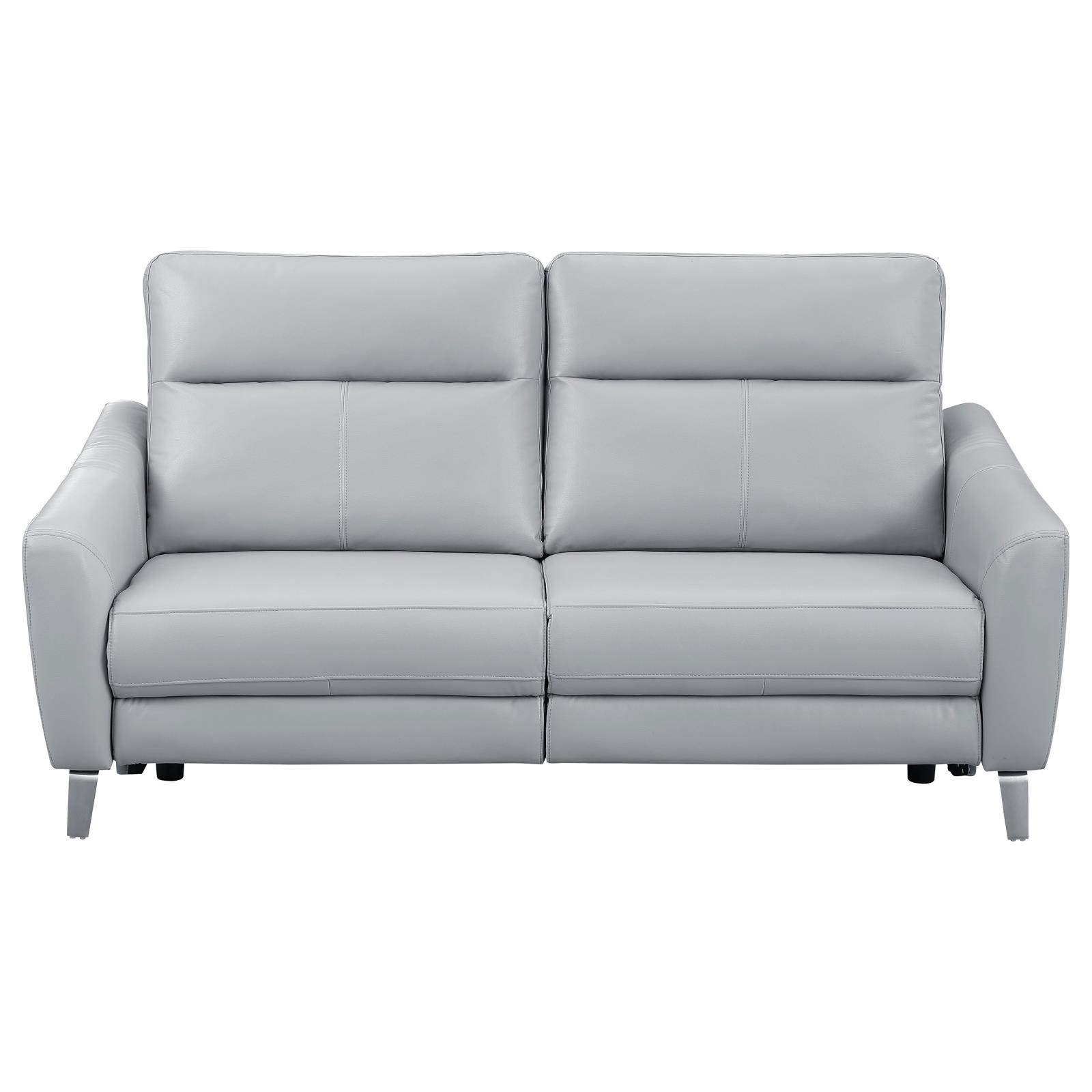 Derek Leatherette Power Sofa with USB Port