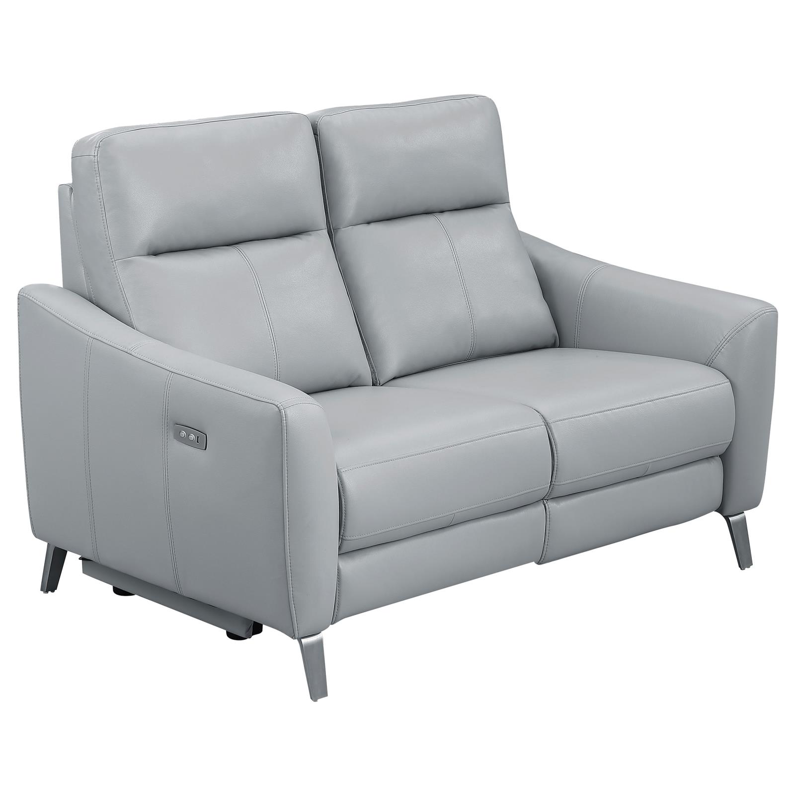 Derek Leatherette Power Living Room Set with USB Ports